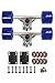 SCSK8 Longboard Skateboard Trucks Combo Set w/ 70mm Wheels + 9.75
