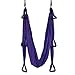 Bormart Aerial Yoga Swing - Ultra Strong Antigravity Yoga Hammock/Trapeze/Sling for Air Yoga Inversion Exercises - Include 2 Extensions Straps, Carabiners and Carrying Bag (Violet)