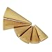 Buorsa 6 Pcs Mini Small Natural Wood Cone Ring Display Stand Organizer Holder,3 Different Size