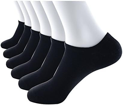 Bebean 6 Pairs Men No Show Ankle Socks Cotton Casual Sport Low Cut Socks