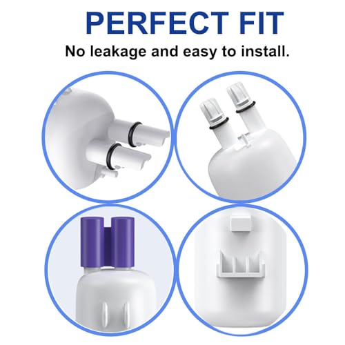 Refrigerator Water Filter Compatible with Everydrop® Filter 1, EDR1RXD1, W10295370A, WHR1RXD1, P8RFWB2L, W10295370, EDR1RXD1B, P4RFWB, Kenmore® 46-9081, 46-9930, 3Pack