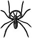 Oasis Supply Black Spider Ring Cupcake Topper, 144