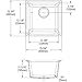 Elkay Quartz Classic ELG1616GS0 Greystone Single Bowl Dual Mount Bar Sink