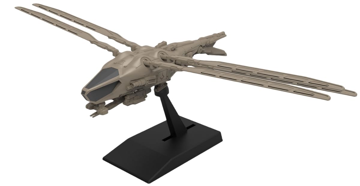 HiPlay Meng Plastic Model Kits: Harkonnen Ornithopter, Glue-Free Color Separation Assembly Collectible Figures (MMS-014)