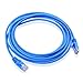 Cable Matters 10Gbps 5-Pack Snagless Cat 6 Ethernet Cable - 10ft, Slim Profile Cat 6 Cable, Cat6 Cord, Thin Ethernet Cord, Blue