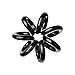 invisibobble NANO True Black - the spiral shaped styling hair ring - perfect styling tool, color: black, 3 hair ties per packaging