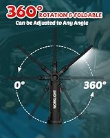 Coquimbo LED Work Light 2 Pack Rechargeable Magnetic Inspection Lamp Black view 10