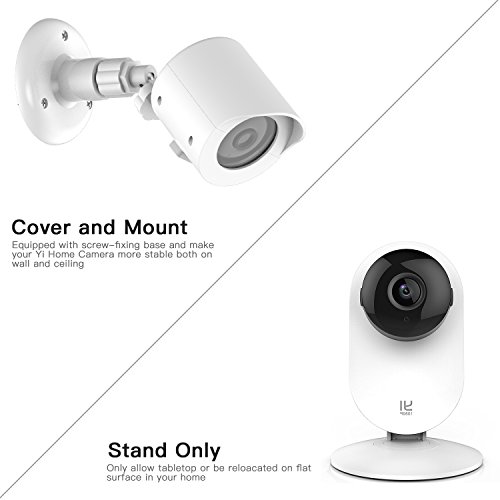 image for BASSTOP Yi Home Camera Wall Mount Bracket,Weather Proof 360 Degree Pro