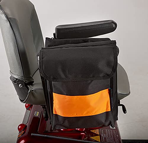 Ducksback Pannier Storage Bag and Organizer with Wallet for use with Mobility Scooter/Wheelchair Fluorescent/High Visibility