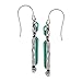 Silpada 'True Colors' Compressed Turquoise and Quartzite Drop Earrings with Crystals in Sterling Silver