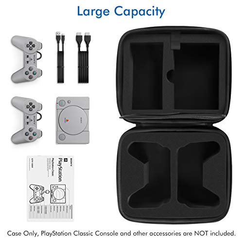 Carrying Case for Sony Playstation Console Classic Miniï¼ˆ2018), Portable Storage Hard shell Carry Travel Case Bag
