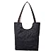 Hiigoo Simple Portable Bags Canvas Tote Bag Casual Shoulder Bag Bigger Handbag