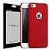 YIHAILU iPhone 7 Case Smoothly Shield Skin Shockproof Scratch Resistant Thin Slim Full Body Protective Case for iPhone7 (Silky Red)