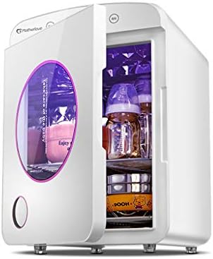 White Baby Bottle Sterilizer With Mirror Design, Multi-functional Baby Products Disinfection Cabinet, Rectangle UV Sterilization With Drying (Color : B)