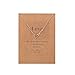 ForeveRing Z Message Card Love Four Leaf Clover Necklace Believe Yourself Pendant Necklace Woman Jewelry