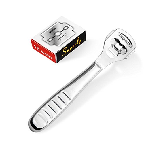 LiPing Feet Dead Skin Remover Nursing Foot Pedicure Scraping Feet Care Pedicure Callus Corn Hard Tough Skin Remover Shaver Pedicure Kit Foot Care (B)