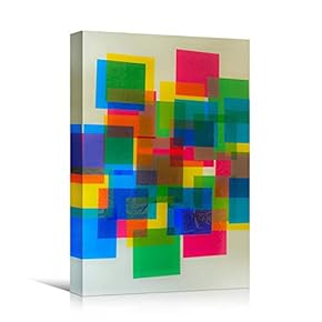 signwin Canvas Wall Art Geometrical Patterns Abstract Colorful...