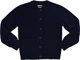 French Toast School Uniform Girls Anti-Pill Crew Neck Cardigan Sweater