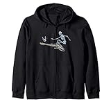 Surfing Skeleton - Emek Artman Zip Hoodie