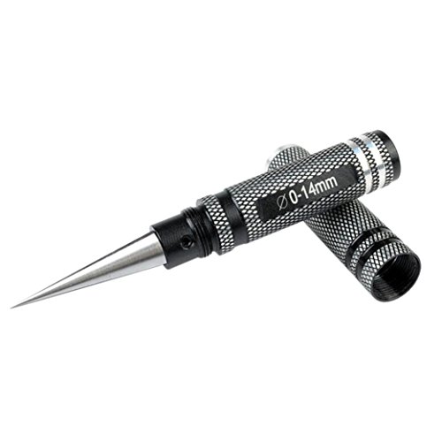 Besde DIY Universal 0-14mm Black Professional Reaming Drill Tool Edge Reamer (Black, A)