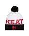 New Era NBA Miami Heat HWC Mesh Layer Knit Beanie, One Size, Black