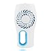 3 Speeds Mini USB Cooling Fan CrazyFire Rechargeable Handheld Humidifier Fan Misty Cooling Hydrating Fan for Hot Summer Outdoor Traveling (Blue)