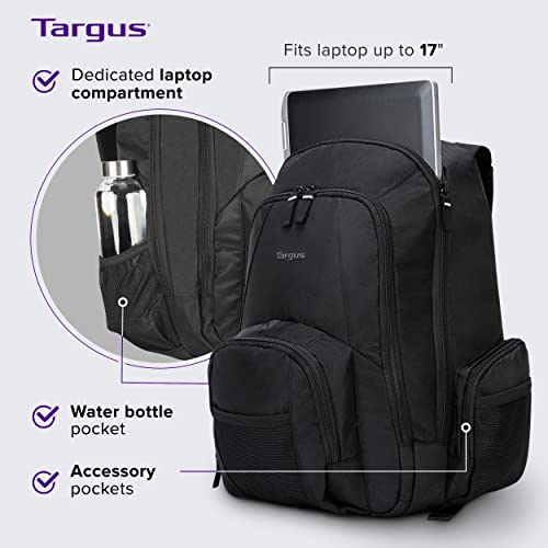 Targus Laptop Backpack for Laptops up to 17inches Water Resistant