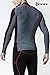 TSLA Men's UPF 50+ Mock Long Sleeve Compression Shirts, Athletic Workout Shirt, Base Layer for Water Sports, Zero Block Top Black & Red, X-Large