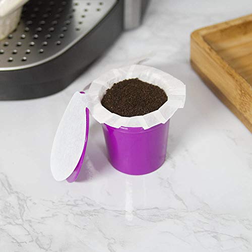 Perfect Pod EZCup Paper Coffee Filters with Patented Lid for Single