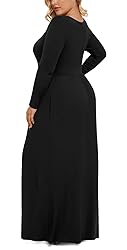 LONGYUAN Plus Size Dresses for Curvy Women Maxi