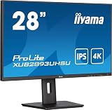 Iiyama XUB2893UHSU-B5 28 inch 4K UHD IPS Monitor HDMI DP HAS 3ms view 10