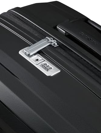 Neo Flux - Spinner S Slim, Equipaje de Mano expandible, 55 cm, 39/45 L, Negro (Black)