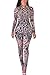 HOTAPEI Women Turtleneck Long Sleeves/Sleevelss Printed Thai Tribal Jumpsuit