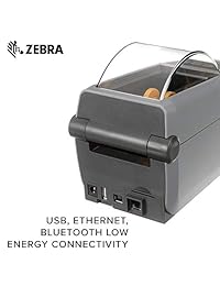 Zebra Technologies ZD41022 D01E00EZ impresora, ZD410, DT, 2", 203 Dpi, Us Cord, USB, con módulo Ethernet instalado
