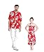 Hawaii Hangover Men's Hawaiian Shirt Aloha Shirt M Hibiscus Red