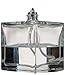 Firefly Fuels Refillable Glass Liquid Candle. Vintage-Look Aura Petite 2.75-oz Reusable Oil Candle for Restaurant Ambience, Indoor Lighting, and Outdoor Events. Use with Liquid Paraffin or Lamp Oil
