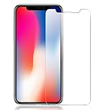 IVSO iPhone X Tempered-Glass Screen Protector, [Crystal Clearity] [Scratch-Resistant] [No-Bubble Easy Installation] for Apple iPhone X Edition Smartphone (Clear)