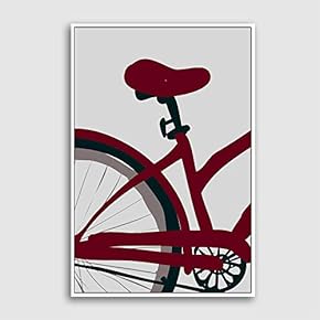 Framed Canvas Home Artwork Decoration Simple Stick Figure Canvas Wall Art for Living Room, Bedroom - 16x24 inches