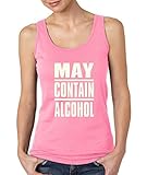 May Contain Alcohol Funny Women's Tank Top College Drinking Party Tank Tops