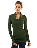 PattyBoutik Women's Cowl Neck Tunic Knit Top
