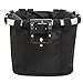 MyGift Multi Purpose Black Bicycle Basket Carrier/Car Organizer with Drawstring Closure & Top Handles