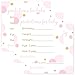 Pink and Gold Predictions for Girls Baby Shower Games (15 Pack)