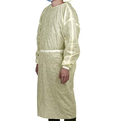 20 Pack Universal Isolation Gown with Elastic Wrists,Adults Disposable