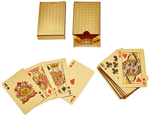 bC BimeTALliC CAble BC9957ZP Luxury 24K Gold Foil Poker Playing Cards Deck Carta De Baralho with Box Good Gift Idea