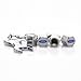 D&R Wrench Keychain Chrome Tire Valve Stem Caps for Ford