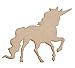 24 Pieces Unfinished Wooden Rainbow and Unicorn Cutouts for Crafts, Wood Slices