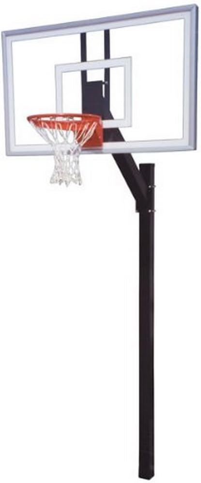 First Team Legacy Nitro In-Ground Basketball Hoop with 60 Inch Glass Backboard