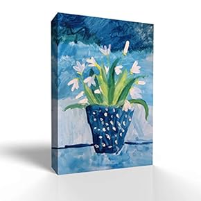 Canvas Wall Art for Living Room,Bedroom Home Artwork Paintings Minimalist Flowers Ready to Hang - 12x18 inches