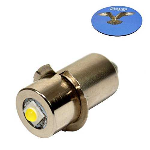 HQRP High Power Upgrade Bulb 3W LED 100LM for Ryobi ONE+ Worklight P704 P700 335443 019622001007 7811501 780293001 Flashlight Coaster