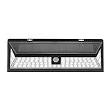 JIGUOOR Solar Lights 80LEDs,2835 SMD Solar Power Outdoor Security Night Light for Garden 、Yard、 Pathway、 Wall 、Patio、 Deck Steps 、with Motion Sensor Light PIR Wireless Waterproof Lamp